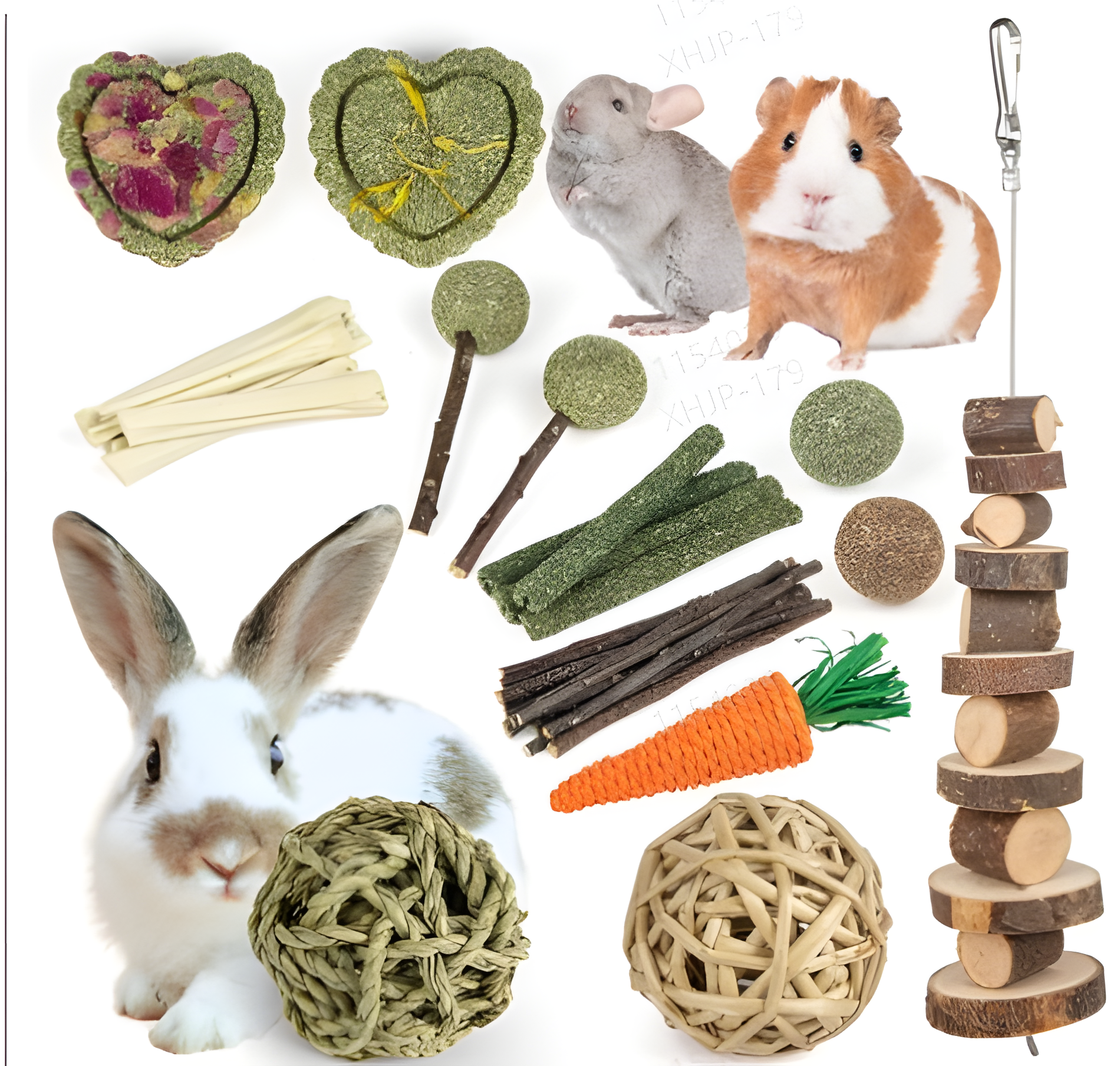 Rabbit teething toy set