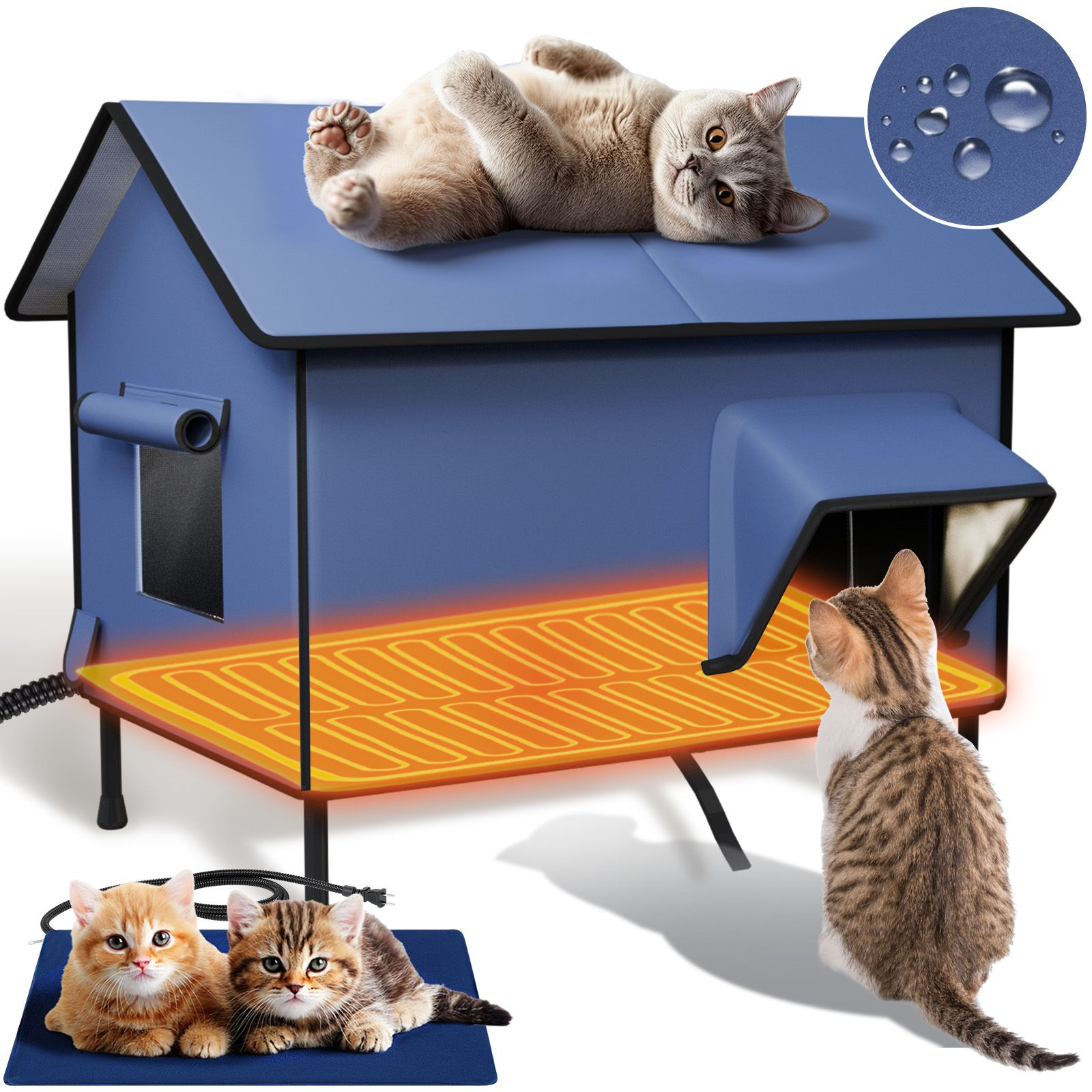 Outdoor Heated cat nest-PE Model
